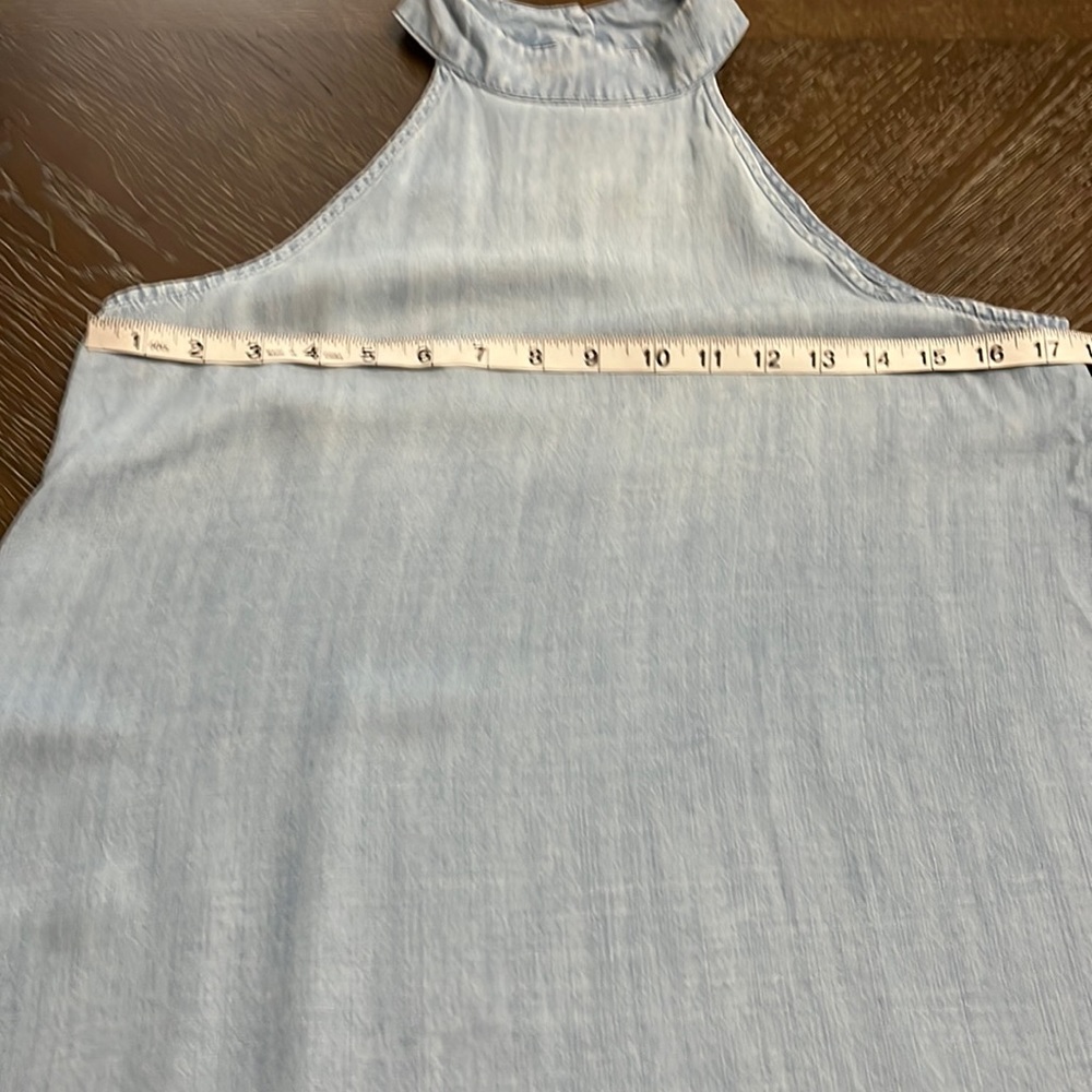 Anthropologie, Cloth and Stone chambray halter denim jean dress Size XS - Picture 16 of 17